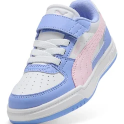 Scarpe Bambina Bianche con Dettagli lilla e rosa Puma Caven III