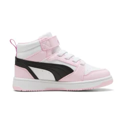 Scarpe Bambina Rosa e Bianche Mid con Strappo Puma Rebound V6