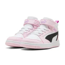 Scarpe Bambina Rosa e Bianche Mid con Strappo Puma Rebound V6