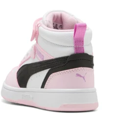 Scarpe Bambina Rosa e Bianche Mid con Strappo Puma Rebound V6