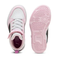 Scarpe Bambina Rosa e Bianche Mid con Strappo Puma Rebound V6