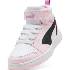 Scarpe Bambina Rosa e Bianche Mid con Strappo Puma Rebound V6