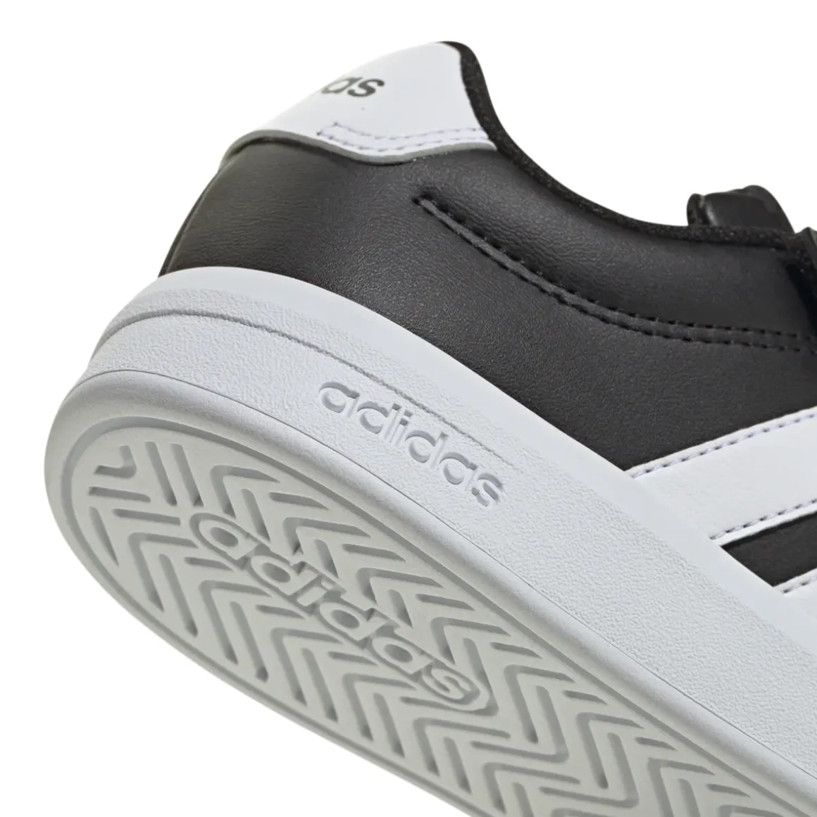 Scarpe Bambino Nere con chiusura Strappo adidas Grand Court 3.0
