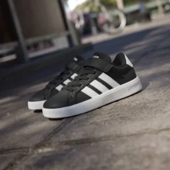 Scarpe Bambino Nere con chiusura Strappo adidas Grand Court 3.0
