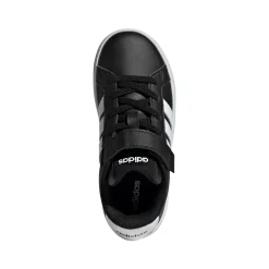 Scarpe Bambino Nere con chiusura Strappo adidas Grand Court 3.0