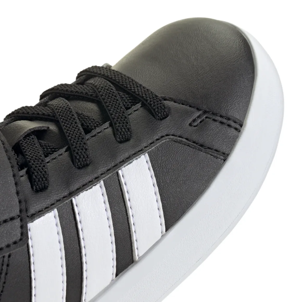 Scarpe Bambino Nere con chiusura Strappo adidas Grand Court 3.0