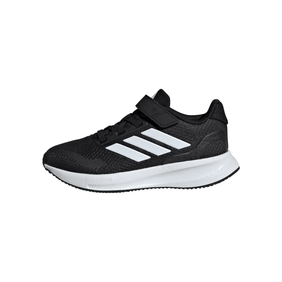 Scarpe Bambino Nere con Strappo e Cloudfoam adidas Runfalcon 5