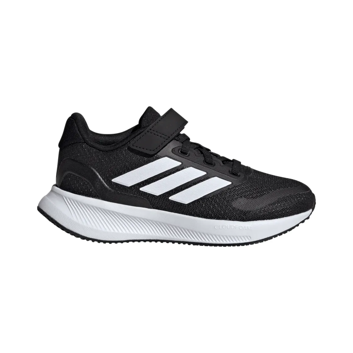 Scarpe Bambino Nere con Strappo e Cloudfoam adidas Runfalcon 5