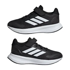 Scarpe Bambino Nere con Strappo e Cloudfoam adidas Runfalcon 5