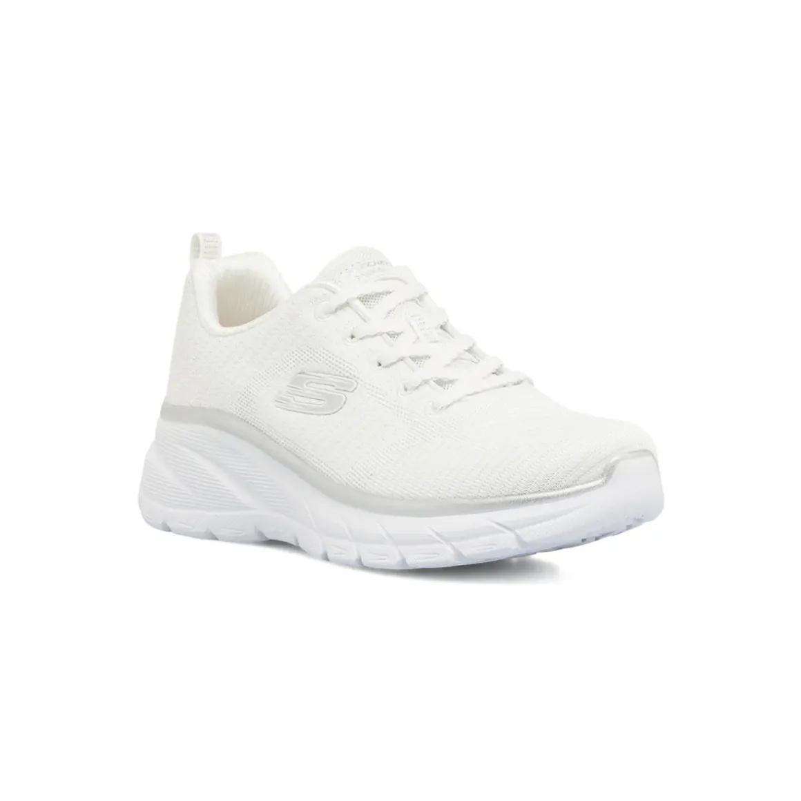 Scarpe bianche da Donna in tessuto mesh Skechers fashion Fit 2.0