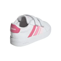 Scarpe bianche Primi passi Bambina con strappo adidas Grand Court 3.0