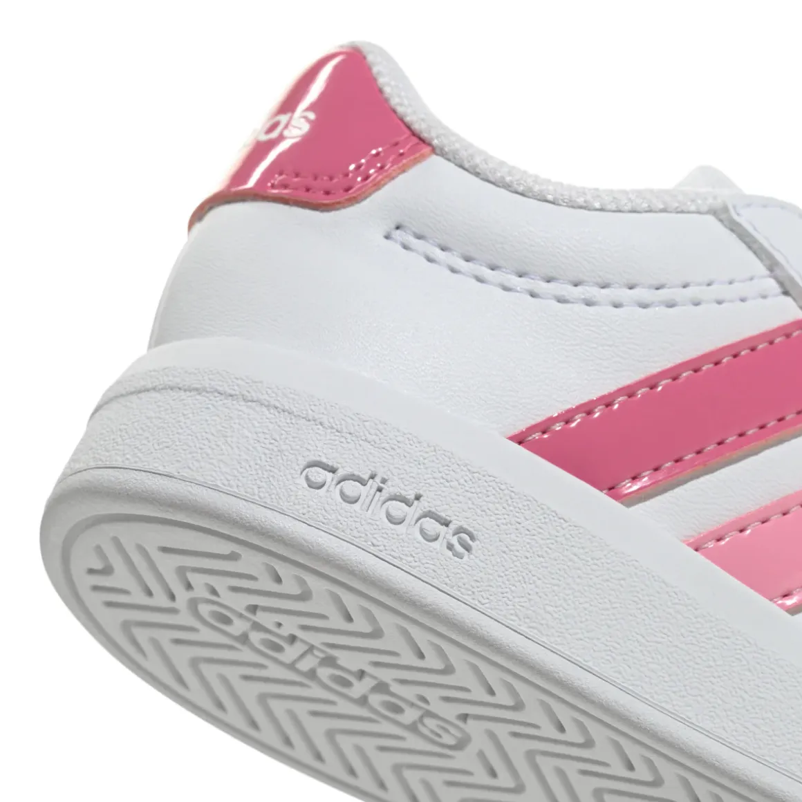 Scarpe bianche Primi passi Bambina con strappo adidas Grand Court 3.0