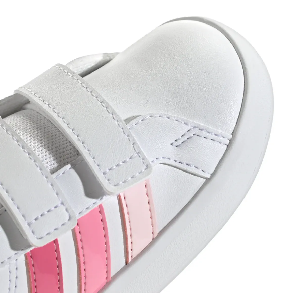 Scarpe bianche Primi passi Bambina con strappo adidas Grand Court 3.0