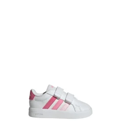 Scarpe bianche Primi passi Bambina con strappo adidas Grand Court 3.0