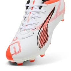Scarpe Calcio bianche da ragazzo per terreni erbosi ULTRA 5 PLAY FG/AG Puma