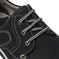 Scarpe casual da uomo blu con cuciture a contrasto La Cuoieria