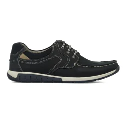 Scarpe casual da uomo blu con cuciture a contrasto La Cuoieria