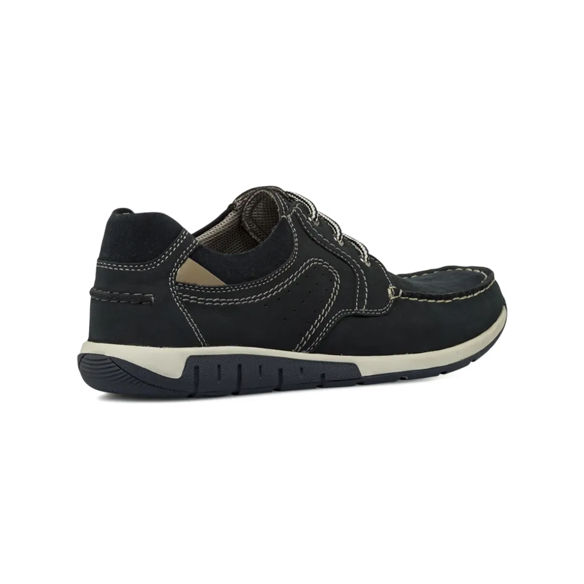 Scarpe casual da uomo blu con cuciture a contrasto La Cuoieria