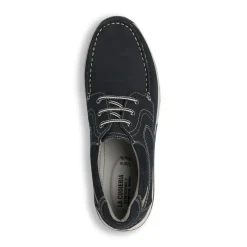 Scarpe casual da uomo blu con cuciture a contrasto La Cuoieria
