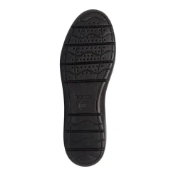 Scarpe casual da uomo nere con logo laterale Geox