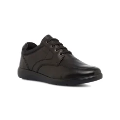 Scarpe casual da uomo nere con logo laterale Geox