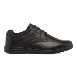 Scarpe casual da uomo nere con logo laterale Geox