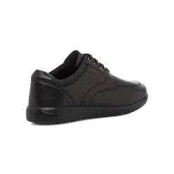 Scarpe casual da uomo nere con logo laterale Geox