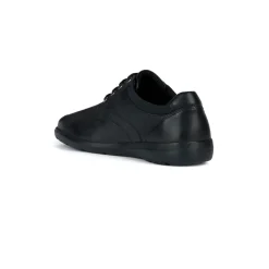 Scarpe casual da uomo nere con logo laterale Geox