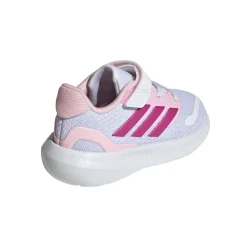 Scarpe da bambina bianche con chiusura a strappo adidas RUNFALCON 5