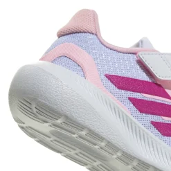 Scarpe da bambina bianche con chiusura a strappo adidas RUNFALCON 5
