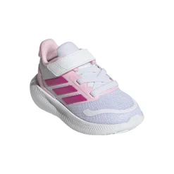 Scarpe da bambina bianche con chiusura a strappo adidas RUNFALCON 5