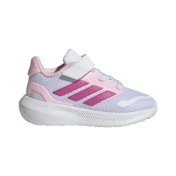 Scarpe da bambina bianche con chiusura a strappo adidas RUNFALCON 5