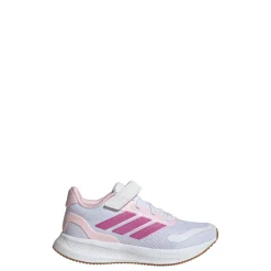 Scarpe da Bambina bianche e rosa con strappo adidas Runfalcon 5