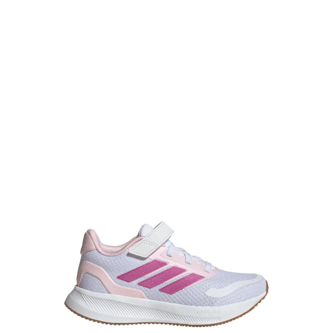 Scarpe da Bambina bianche e rosa con strappo adidas Runfalcon 5