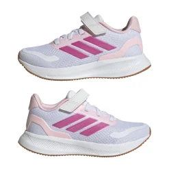 Scarpe da Bambina bianche e rosa con strappo adidas Runfalcon 5