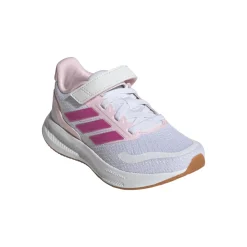 Scarpe da Bambina bianche e rosa con strappo adidas Runfalcon 5