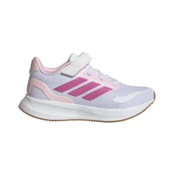 Scarpe da Bambina bianche e rosa con strappo adidas Runfalcon 5