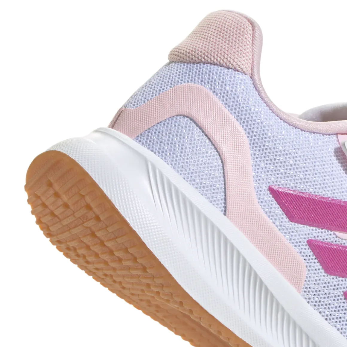 Scarpe da Bambina bianche e rosa con strappo adidas Runfalcon 5
