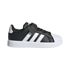 Scarpe da bambino nere adidas STREETTALK con strappo