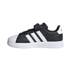 Scarpe da bambino nere adidas STREETTALK con strappo