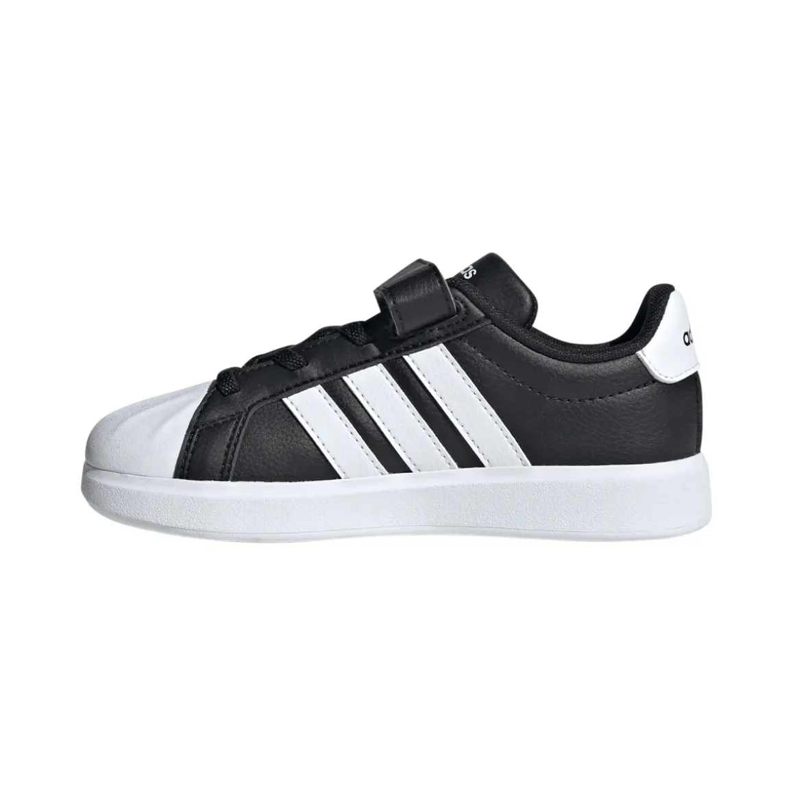 Scarpe da bambino nere adidas STREETTALK con strappo
