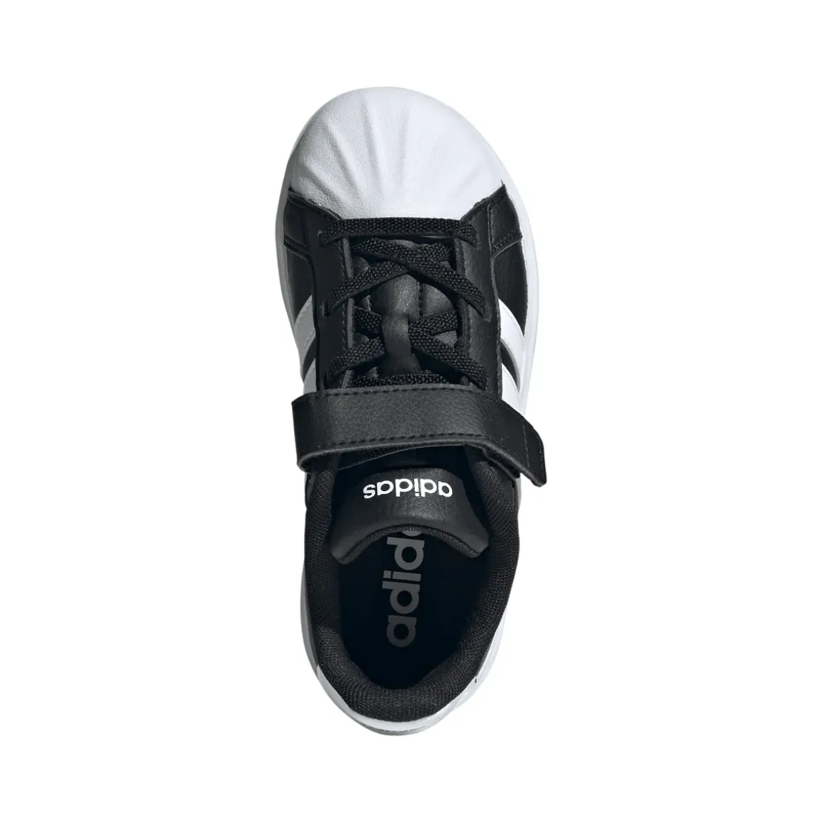 Scarpe da bambino nere adidas STREETTALK con strappo