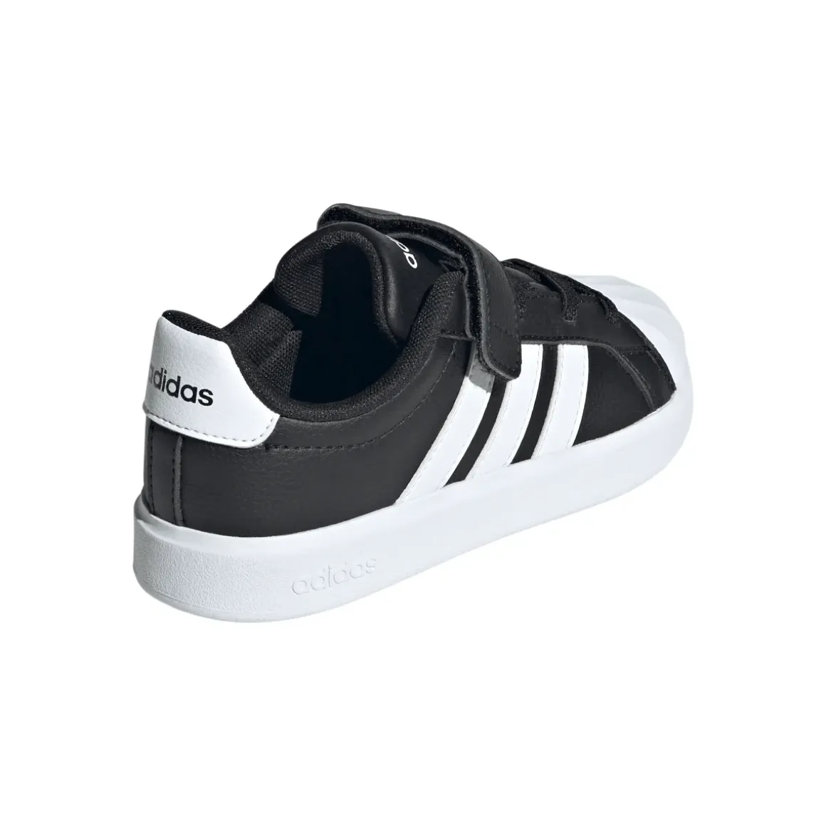 Scarpe da bambino nere adidas STREETTALK con strappo