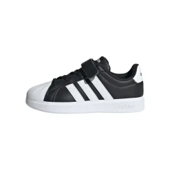 Scarpe da bambino nere adidas STREETTALK con strappo