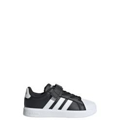 Scarpe da bambino nere adidas STREETTALK con strappo