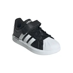 Scarpe da bambino nere adidas STREETTALK con strappo