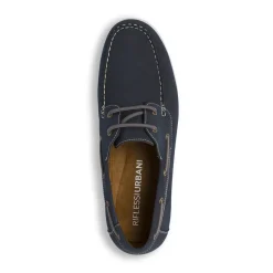 Scarpe da barca Blu da Uomo con cuciture a contrasto Riflessi Urbani