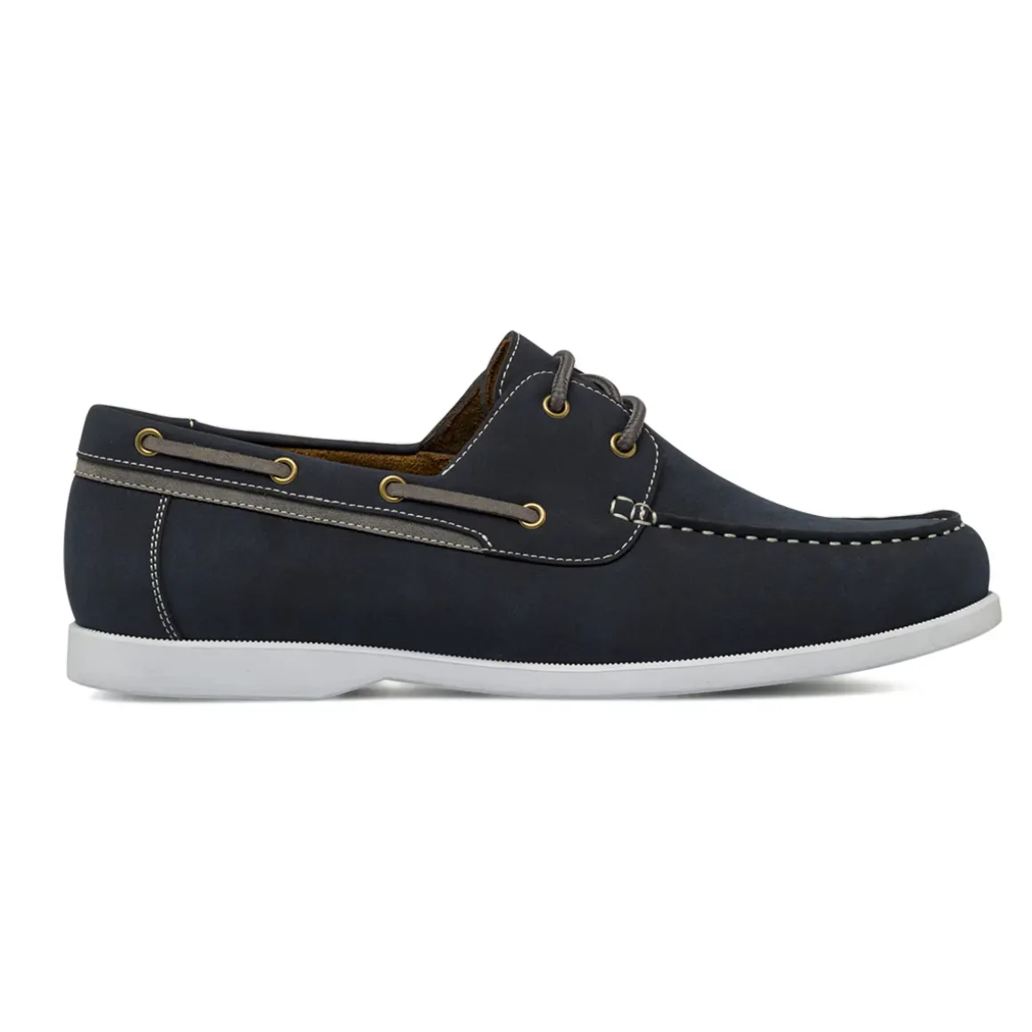 Scarpe da barca Blu da Uomo con cuciture a contrasto Riflessi Urbani