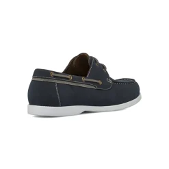 Scarpe da barca Blu da Uomo con cuciture a contrasto Riflessi Urbani