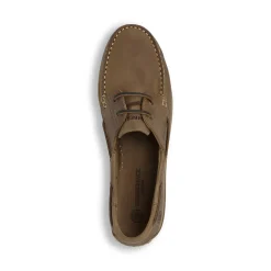 Scarpe da barca Uomo Marroni con effetto nabuk e lacci Lumberjack